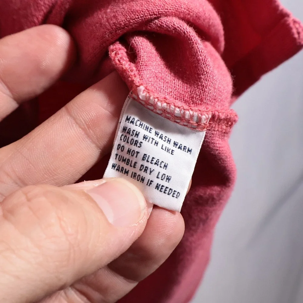 VTG Polo Ralph Lauren Mens L Pink Polo Shirt Blue Pony Short Sleeve Cotton 90s‎